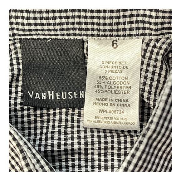 Van Heusen Boys 3-Piece Shirt & Vest Set Size 6 NWT $60 Missing Pants - Picture 6 of 8